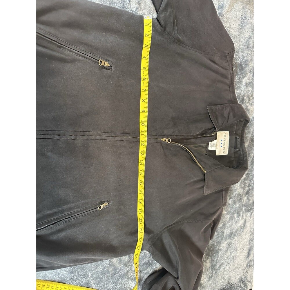 Covington Men's Outerwear Jacket Zipper Front Long Sleeve Black Size Size M - Picture 5 of 11